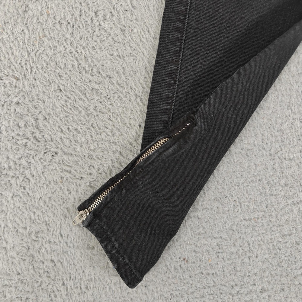 Black Orchid Camille Skinny Jogger Pants Womens 26 Cargo Zipper Hem Vintage Blac - Picture 4 of 15